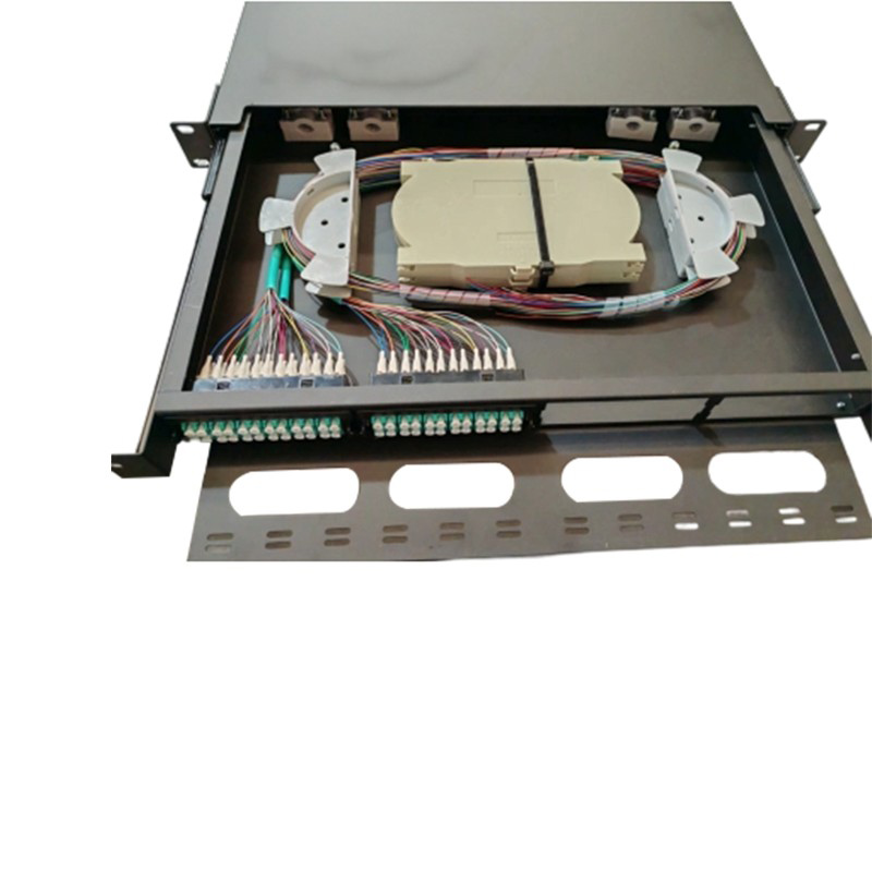 Marco de distribución óptica LC de 1U 24/48/72/96 núcleos